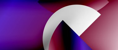 Posterler, kapaklar, afişler, broşürler, web siteleri için parlak renk çemberi ve yuvarlak element minimal geometrik soyut arkaplan