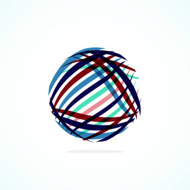 Soyut çember logosu - minimalist amblem, zamansız ve evrensel daire şekli. Benzersiz logo markaların ve kavramların aralığını temsil ediyor, basitliği ve yaratıcılığı tek ve ikonik bir resimde özetliyor