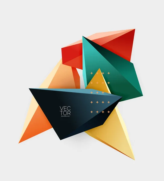 Vecteur Triangles Géométrique Abstrait Fond — Image vectorielle