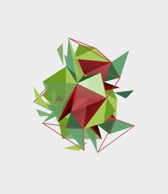 Üçgen mozaik bileşimi geometrik soyut arkaplan, dinamik ve yapılandırılmış görsel deneyim