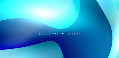 Soyut arkaplan renklerine sahip güzel sıvı şekiller