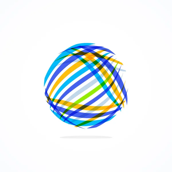 Logo Abstrait Cercle Emblème Minimaliste Forme Intemporelle Universelle Cercle Logo — Image vectorielle