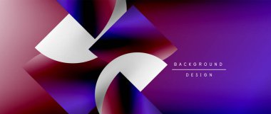 Posterler, kapaklar, afişler, broşürler, web siteleri için parlak renk çemberi ve yuvarlak element minimal geometrik soyut arkaplan