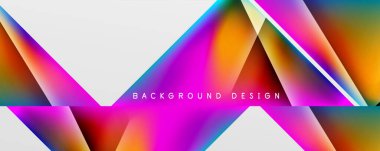 Triangle fluid color gradient abstract background. Vector Illustration For Wallpaper, Banner, Background, Card, Book Illustration, landing page