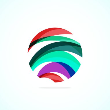 Soyut çember logosu - minimalist amblem, zamansız ve evrensel daire şekli. Benzersiz logo markaların ve kavramların aralığını temsil ediyor, basitliği ve yaratıcılığı tek ve ikonik bir resimde özetliyor