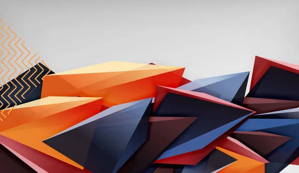 Треугольник Вектор Абстрактный Фон Бизнес Технологический Дизайн Обоев Баннера Фона — стоковый вектор