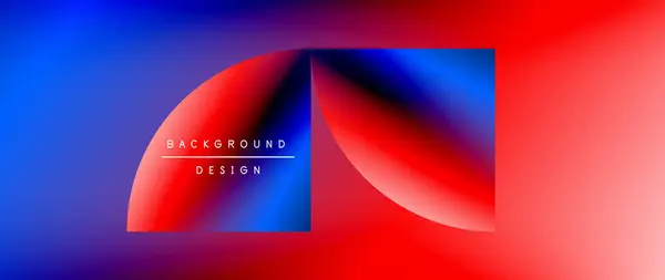 Círculos Formas Redondas Con Gradientes Fondo Abstracto Mínimo Formas Geométricas — Vector de stock