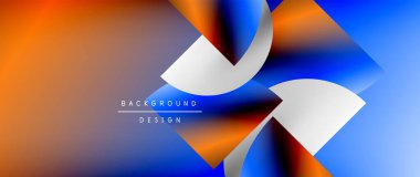 Daireler ve eğimli yuvarlak şekiller. Asgari soyut arkaplan, yuvarlak geometrik şekiller, temiz ve yapılandırılmış tasarım