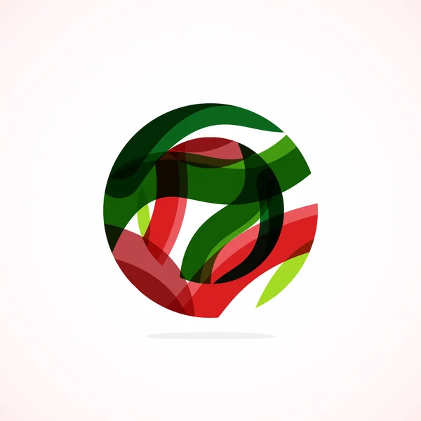 Abstrakt Cirkel Logotyp Minimalistisk Emblem Tidlös Och Universell Form Cirkel — Stock vektor