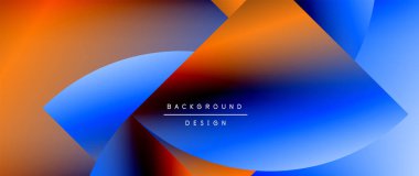 Daireler ve eğimli yuvarlak şekiller. Asgari soyut arkaplan, yuvarlak geometrik şekiller, temiz ve yapılandırılmış tasarım