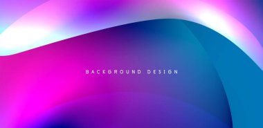 Soyut arkaplan renklerine sahip güzel sıvı şekiller