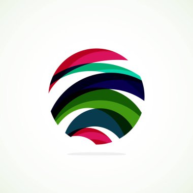 Soyut çember logosu - minimalist amblem, zamansız ve evrensel daire şekli. Benzersiz logo markaların ve kavramların aralığını temsil ediyor, basitliği ve yaratıcılığı tek ve ikonik bir resimde özetliyor