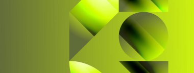 Serene gradyan şablonu. Çemberler ve üçgenler minimalist mükemmellikte karışıyor. Biçim ve renklerin nazik bir şekilde birleşmesi dengeli ama büyüleyici bir zemin oluşturur, modern karmaşıklığı somutlaştırır.