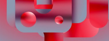 Basit geometrik formlar - dinamik geometrik soyut arkaplan. Duvar kağıdı, afiş, arkaplan, iniş sayfası, duvar sanatı, davetiye, baskılar, posterler için görsel senfoni