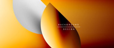 Posterler, kapaklar, afişler, broşürler, web siteleri için parlak renk çemberi ve yuvarlak element minimal geometrik soyut arkaplan