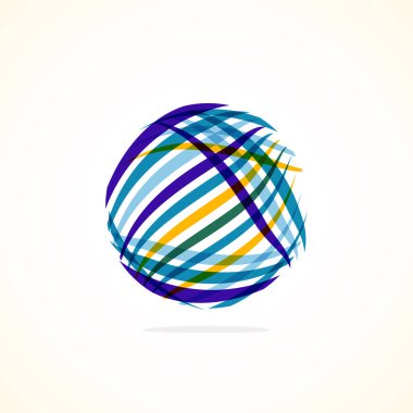 Soyut çember logosu - minimalist amblem, zamansız ve evrensel daire şekli. Benzersiz logo markaların ve kavramların aralığını temsil ediyor, basitliği ve yaratıcılığı tek ve ikonik bir resimde özetliyor