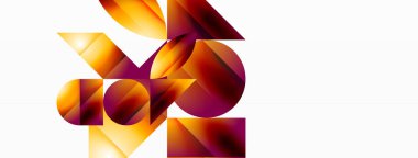 Serene gradyan şablonu. Çemberler ve üçgenler minimalist mükemmellikte karışıyor. Biçim ve renklerin nazik bir şekilde birleşmesi dengeli ama büyüleyici bir zemin oluşturur, modern karmaşıklığı somutlaştırır.