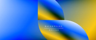 Daireler ve eğimli yuvarlak şekiller. Asgari soyut arkaplan, yuvarlak geometrik şekiller, temiz ve yapılandırılmış tasarım