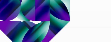 Serene gradyan şablonu. Çemberler ve üçgenler minimalist mükemmellikte karışıyor. Biçim ve renklerin nazik bir şekilde birleşmesi dengeli ama büyüleyici bir zemin oluşturur, modern karmaşıklığı somutlaştırır.