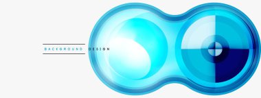 Yaratıcı çember geometrik soyut arkaplan