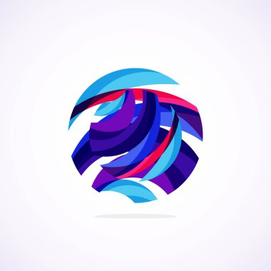 Soyut çember logosu - minimalist amblem, zamansız ve evrensel daire şekli. Benzersiz logo markaların ve kavramların aralığını temsil ediyor, basitliği ve yaratıcılığı tek ve ikonik bir resimde özetliyor