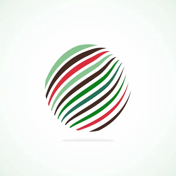 Abstraktní Kruhové Logo Minimalistický Znak Nadčasový Univerzální Tvar Kruhu Unikátní — Stockový vektor