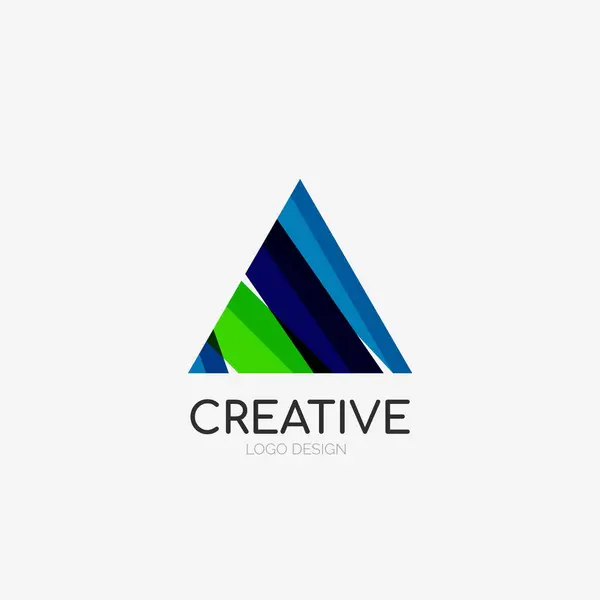 Logo Abstrait Triangle Icône Emblème Entreprise — Image vectorielle