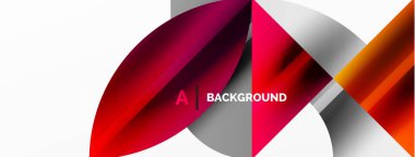 Soyut geometrik şekilli geometrik arkaplan. Yaratıcı teknoloji kavramı, dijital sanat, sosyal iletişim, poster, kapak, afiş, broşür, web sitesi için modern bilim