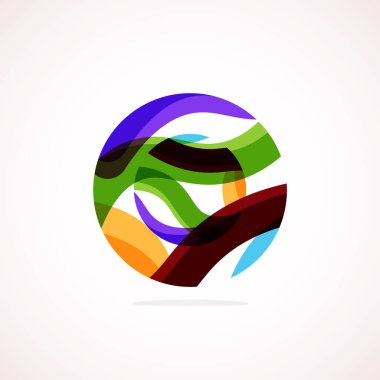 Soyut çember logosu - minimalist amblem, zamansız ve evrensel daire şekli. Benzersiz logo markaların ve kavramların aralığını temsil ediyor, basitliği ve yaratıcılığı tek ve ikonik bir resimde özetliyor