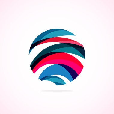 Soyut çember logosu - minimalist amblem, zamansız ve evrensel daire şekli. Benzersiz logo markaların ve kavramların aralığını temsil ediyor, basitliği ve yaratıcılığı tek ve ikonik bir resimde özetliyor