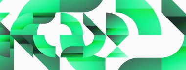 Üçgenleri ve daireleri olan geometrik minimalizm. Temel şekillerin karışımı huzur verici, görsel olarak memnun edici kompozisyonlar yaratıyor. Duvar kağıdı, afiş, arkaplan, iniş sayfası, duvar sanatı, davetiye, baskılar