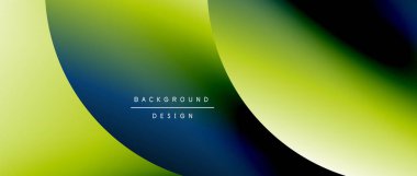 Daireler ve eğimli yuvarlak şekiller. Asgari soyut arkaplan, yuvarlak geometrik şekiller, temiz ve yapılandırılmış tasarım