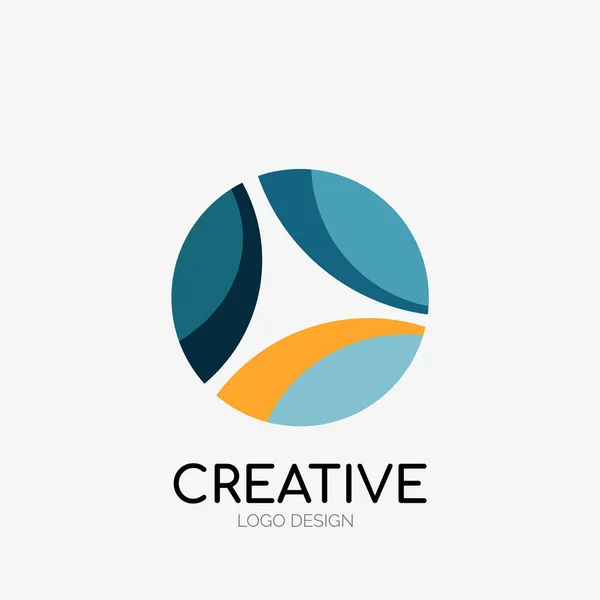 Moderne Abstrakt Logo Design Geometrisk Vektorkunst Rens Overlappende Linjer Abstrakte – stockvektor