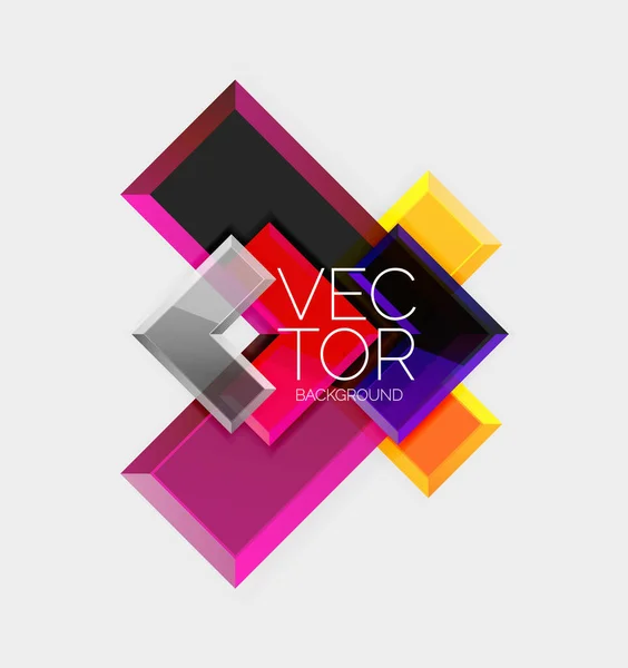 Flecha Cuadrada Vector Geométrico Abstracto Fondo — Archivo Imágenes Vectoriales