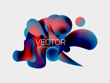 Soyut sıvı kabarcık arkaplanı. Sıvı eğimleri