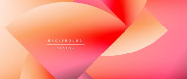 Posterler, kapaklar, afişler, broşürler, web siteleri için parlak renk çemberi ve yuvarlak element minimal geometrik soyut arkaplan