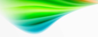 Gökkuşağı rengi ipekten bulanık arka plan beyaz, göz kamaştırıcı bir şekilde canlı arkaplan. Göz kamaştırıcı renk karışımı gökkuşağını, ipeksi ve zarif dalgalı deseni anımsatıyor.