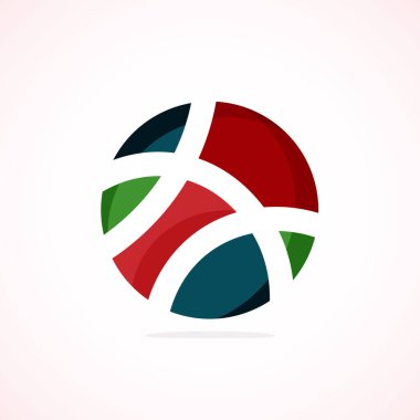 Soyut çember logosu - minimalist amblem, zamansız ve evrensel daire şekli. Benzersiz logo markaların ve kavramların aralığını temsil ediyor, basitliği ve yaratıcılığı tek ve ikonik bir resimde özetliyor