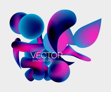 Soyut sıvı kabarcık arkaplanı. Sıvı eğimleri