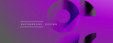 Üçgenler, çizgiler ve yuvarlak şekiller - dinamik geometrik soyut arkaplan. Duvar kağıdı, afiş, arkaplan, iniş sayfası, duvar sanatı, davetiye, baskılar için görsel senfoni