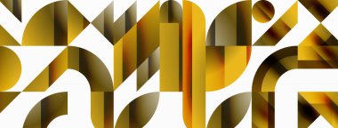 Çeşitli geometrik şekiller, dijital tasarımlar, sunumlar, web sitesi afişleri, sosyal medya paylaşımları için çağdaş tasarım için çok yönlü bir tablo sunarak, asgari soyut bir zemin üzerinde birleşir.