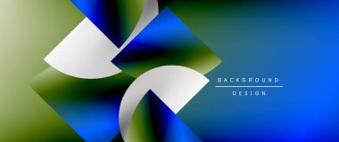 Posterler, kapaklar, afişler, broşürler, web siteleri için parlak renk çemberi ve yuvarlak element minimal geometrik soyut arkaplan