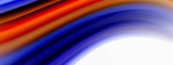 Rainbow Färg Silke Suddig Vågig Linje Bakgrund Vit Lyxigt Pulserande — Stock vektor