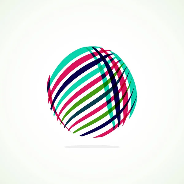 Abstracte Cirkel Logo Minimalistisch Embleem Tijdloze Universele Vorm Van Cirkel — Stockvector
