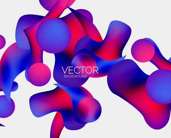 Abstrakt Vätskebubbla Bakgrund Vätskelutningar — Stock vektor