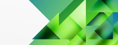 Büyüleyici vektör soyutlaması. Üçgenler büyüleyici dansla kesişiyor, dinamik geometrik zemin hazırlıyorlar. Şekil ve açıların birleşimi modern tasarımın sanatsal senfonisini yaratır.