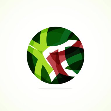 Soyut çember logosu - minimalist amblem, zamansız ve evrensel daire şekli. Benzersiz logo markaların ve kavramların aralığını temsil ediyor, basitliği ve yaratıcılığı tek ve ikonik bir resimde özetliyor