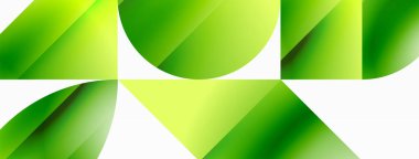 Minimalizm, gradyan cazibesiyle buluşur. Geometrik şekiller sakin bir arka planda birbirine dolanır. İnce renkler birleşir, dinamik bir tuval oluşturur, modern estetiğin kanıtıdır.