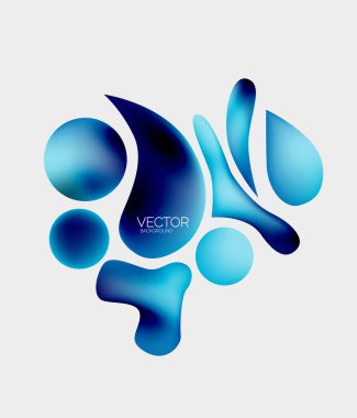 Soyut sıvı kabarcık arkaplanı. Sıvı eğimleri