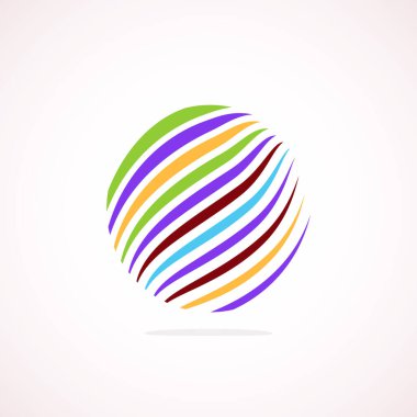 Soyut çember logosu - minimalist amblem, zamansız ve evrensel daire şekli. Benzersiz logo markaların ve kavramların aralığını temsil ediyor, basitliği ve yaratıcılığı tek ve ikonik bir resimde özetliyor